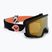 Maschera da snowboard per bambini ROXY Missy big flowers/clux ml orange