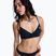 Parte superiore del costume da bagno ROXY Solid Essentials Wrap Bralette anthracite