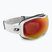Maschere da sci da donna Julbo Ellipse Spectron Glare Control bianco/rosso flash