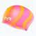 Cuffia TYR Multi-Color Capelli Lunghi Silicone arancio/rosa
