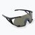 Occhiali da sole Alpina Hawkeye Q-Lite nero opaco/argento a specchio