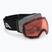 Maschera da sci Alpina Falera Mag Q-Lite black/glacier matt/silver/pink