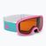 Maschera da sci per bambini Alpina Piney 2.0 pink matt/orange