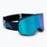 Maschera da sci per bambini Alpina Fernie Q-Lite black/blue matt