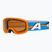 Maschera da sci per bambini Alpina Piney 2.0 orange/blue matt