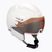 Casco da sci donna UVEX Hlmt 600 con visiera bianca opaca