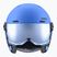 Casco da sci per bambini UVEX Rocket Visor Jr blu opaco/blu specchio/fumo