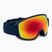 Maschera da sci UVEX Topic navy matt/mirror rainbow rose