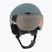 Casco da sci per bambini UVEX Rocket Visor Jr rhino/blush matt/mirror silver/lasergold lite
