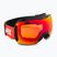 UVEX Downhill 2100 CV occhiali da sci nero lucido/specchio scarlatto/colore arancione