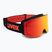 UVEX occhiali da sci per bambini Pwdr FM nero opaco/rosso specchiato arancione chiaro