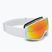 Maschera da sci UVEX Victorious S FM white matt/mirror orange
