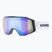 Maschera da sci UVEX Gravity FM S2 black matt/mirror blue