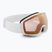 Maschera da sci UVEX Victorious S V white matt/vario rose mirror