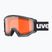 Maschera da sci UVEX Athletic LGL black matt/orange/clear