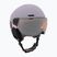 Casco da sci per bambini UVEX Rocket Visor Jr cool lavender abstract matt/mirrorsilver/lasergold
