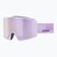 Maschera da sci UVEX Ignite FM S3 white matt/mirror rose