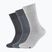 Skechers Basic Uomo 3 paia di calzini grigio chiaro melange