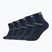 Skechers Mesh Ventilation Quarter 5 paia di calzini blu navy