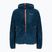 Felpa trekking Salewa da bambino Puez Highloft 2 PL con cappuccio denim scuro/arancio fluo