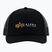 Cappello da baseball Alpha Industries Label Trucker nero da uomo