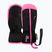 Guanti da sci per bambini Reusch Ben Mitten black/ knockout pink