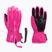 Guanti da sci per bambini Reusch Ben fuchsia purple/knockout pink