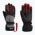 Guanto da sci Reusch Flash Gore-Tex per bambini nero/nero melange/rosso fuoco