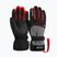 Guanto da sci Reusch Flash Gore-Tex per bambini nero/nero melange/rosso fuoco