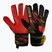 Guanti da portiere Reusch Attrakt Solid nero/oro/rosso fuoco