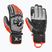 Guanti da sci uomo Reusch Worldcup Warrior SC black/silver/fluorescent red