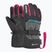 Guanti da sci per bambini Reusch Rocket GORE-TEX black/black melange/pink glo