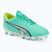 Scarpe da calcio PUMA Ultra Play FG/AG electric peppermint/puma white/fast yellow da bambino
