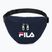 FILA Fortaleza piccola borsa street waist grande logo nero iris