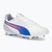 PUMA King Match MxSG scarpe da calcio uomo puma bianco/bluemazing/grigio chiaro/tramonto