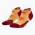 Calzini a compressione CEP Run No Show 5.0 da uomo, color calendula/bordeaux