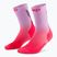 Calze a compressione CEP da uomo Run Edt. Gradient Mid Cut Compression 5.0 rosa/lilla sbiadito