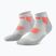 Calze a compressione da uomo CEP Run Low Cut 5.0 grey