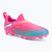 Scarpe da calcio per bambini PUMA Future 9 Match LL FG/AG Jr poison pink/puma wht/sun stream/bright aqua/puma blk