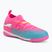 Scarpe da calcio per bambini PUMA Future 9 Match TT + Mid Jr poison pink/puma wht/sun stream/bright aqua/puma blk