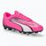 Scarpe da calcio PUMA Ultra Play FG/AG Jr rosa velenoso/puma bianco/puma nero per bambini