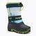 KangaROOS Kanga-Bean IV, stivali da neve per bambini, blu scuro e lime