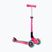 Monopattino a tre ruote per bambini Globber Junior Foldable Lights rosa intenso