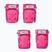 Globber Toddler Set di protezioni per bambini rosa intenso/fiori