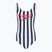 Costume intero Speedo Ice Cream U-Back donna blu/bianco