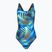 Costume intero Speedo Printed Medalist donna nero/blu