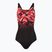 Speedo Hyperboom Placement Muscleback costume intero donna nero/rosso lava/sirena