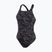 Costume intero Speedo donna HyperBoom Allover Medalist nero/grigio