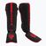 RDX F6 Shin Instep protezioni rosse per tibia e piede