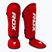 RDX T1 Shin Instep Guards protezioni per tibia e piede rosso/bianco
